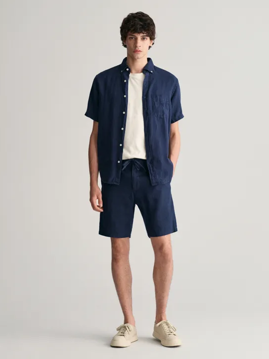Relaxed Linen Ds Shorts-Shorts-Gant-Aandahls