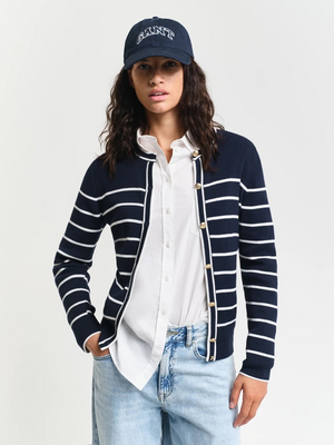 Ribbed breton cardigan-Cardigan-Gant-Aandahls