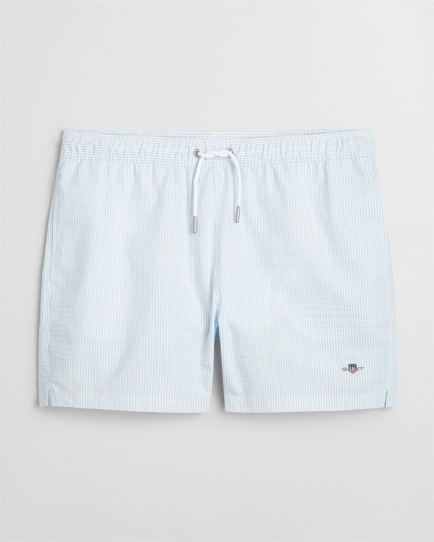 Seersucker Swim Shorts-Badetøy-Gant-Aandahls
