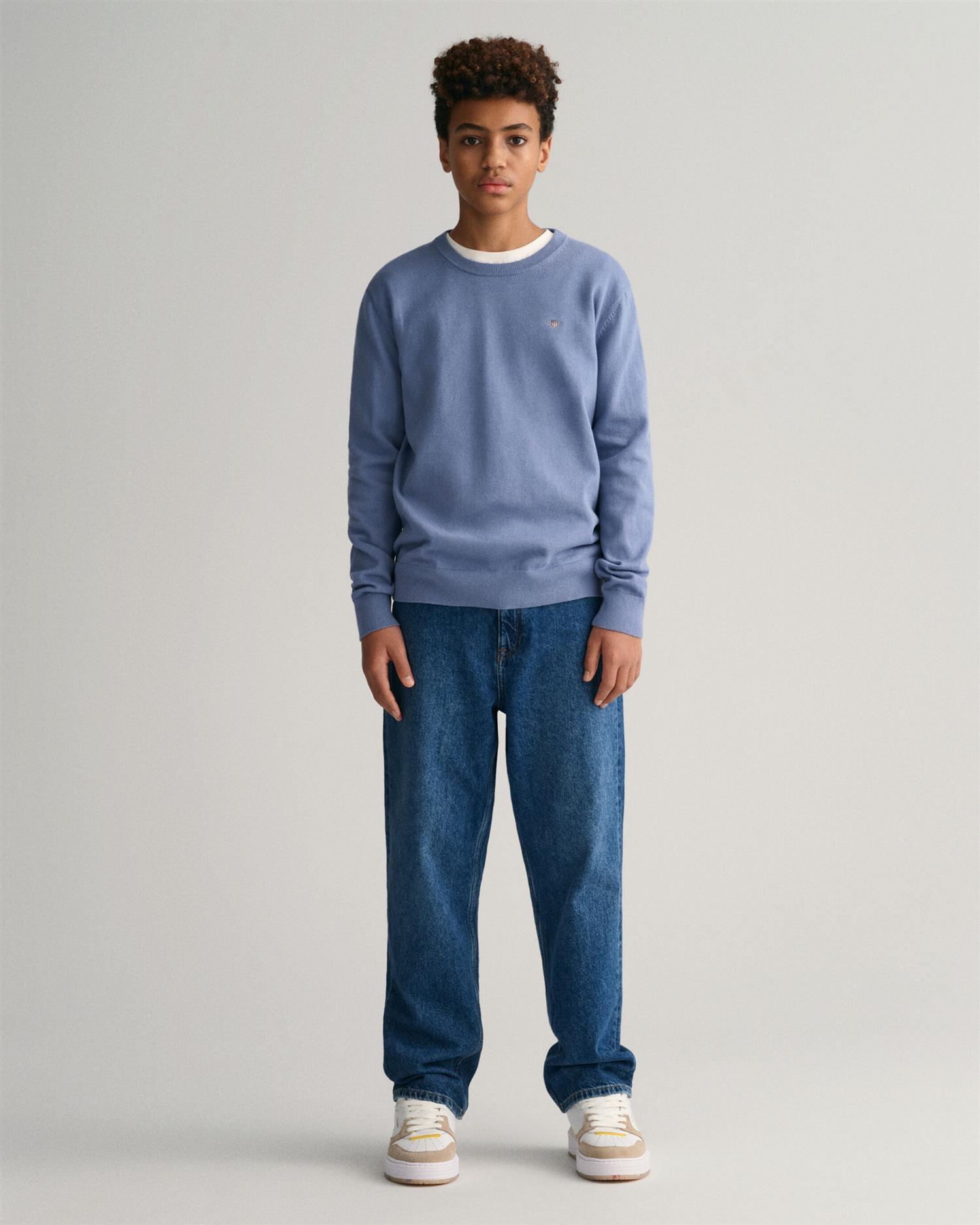 Shield classic cotton C-neck-Genser-Gant-Aandahls