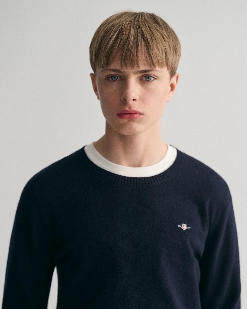 Shield Lambwool C-neck-Strikk-Gant-Aandahls