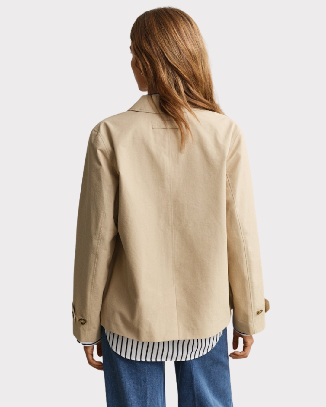 Short Cotton Blend Car Coat