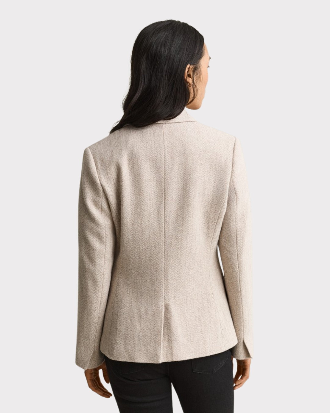 Slim Herringbone Blazer