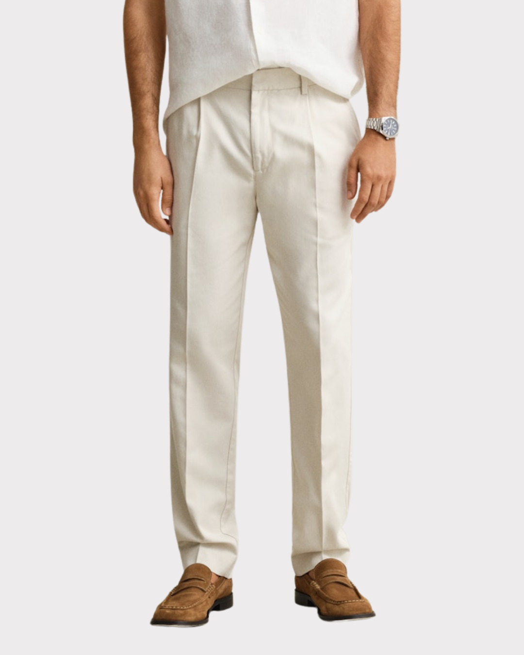 Slim Smart Cot/lyocell Pants-Bukse-Gant-Aandahls