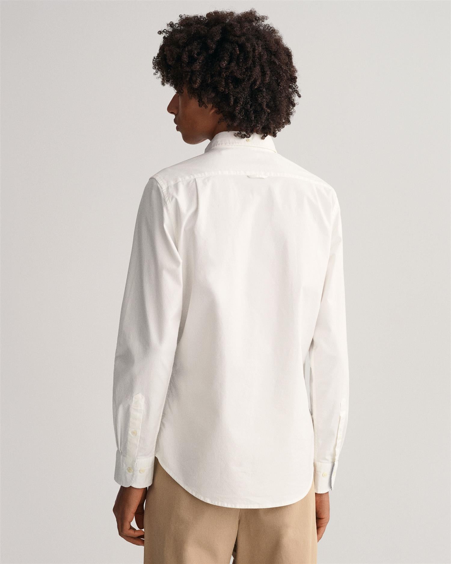 Slim Stretch Oxford Shirt-Skjorte-Gant-Aandahls
