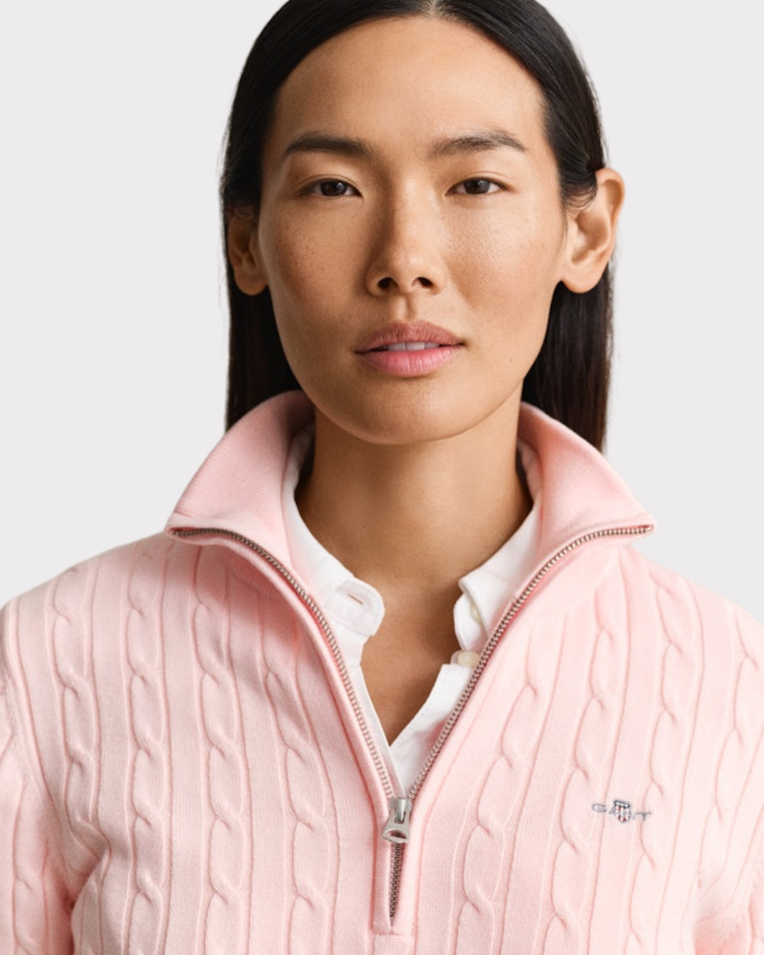Stretch Cotton Cable Half-Zip-Genser-Gant-Aandahls