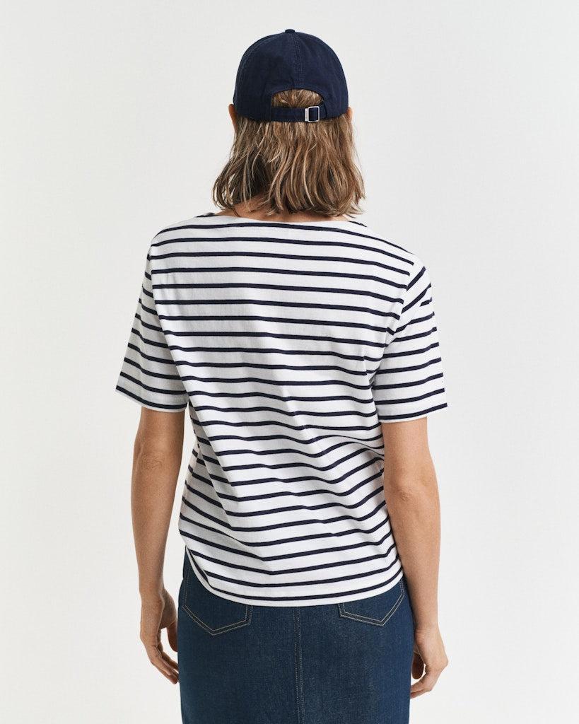 Stripe boatneck ss t-shirt-T-shirt-Gant-Aandahls