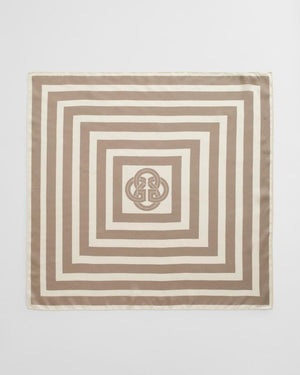 Stripe Print Silk Scarf-Skjerf-Gant-Aandahls