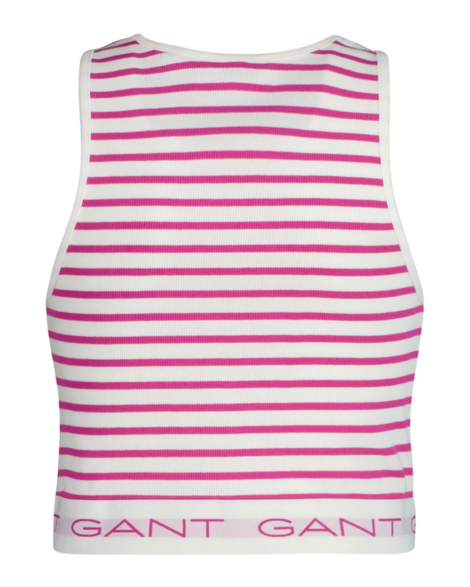 Striped ribbed tank top-Topp-Gant-Aandahls