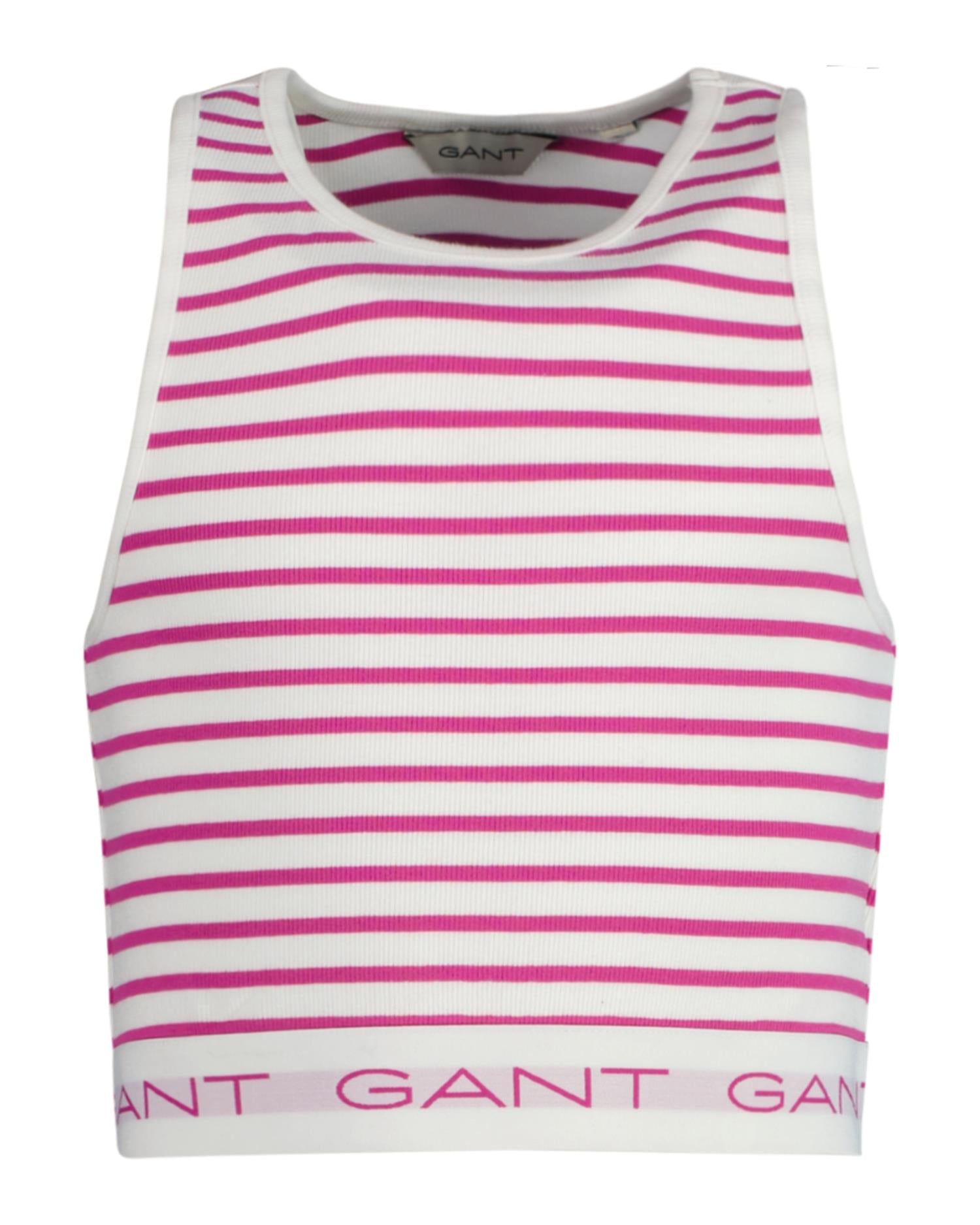 Striped ribbed tank top-Topp-Gant-Aandahls