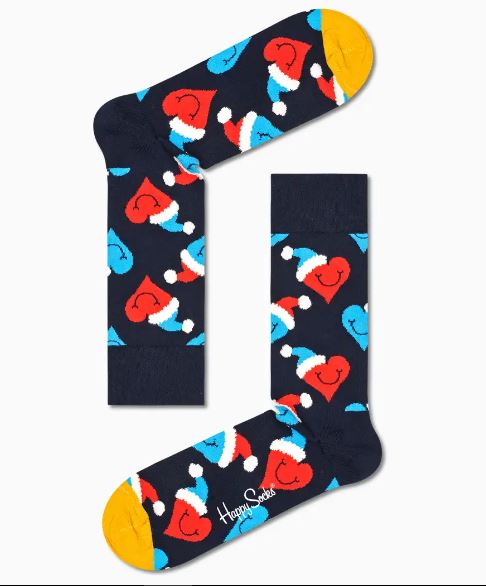 Santa love smiley sock-Strømper-Happy Socks-Aandahls