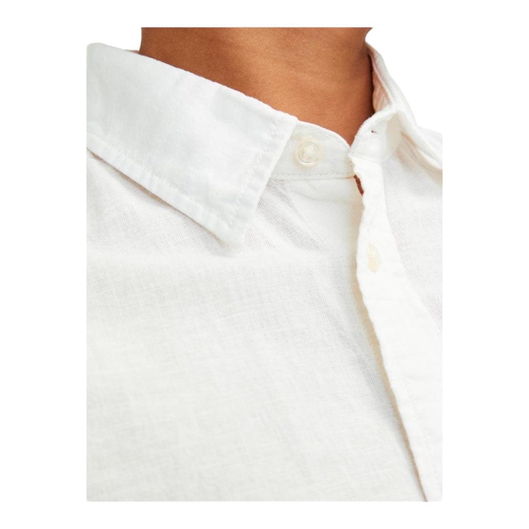 jjeLinen Blend Shirt LS SN JNR-Skjorter-Jack & Jones-Aandahls