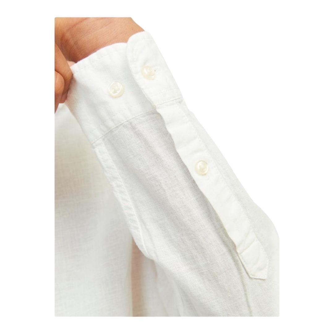 jjeLinen Blend Shirt LS SN JNR-Skjorter-Jack & Jones-Aandahls