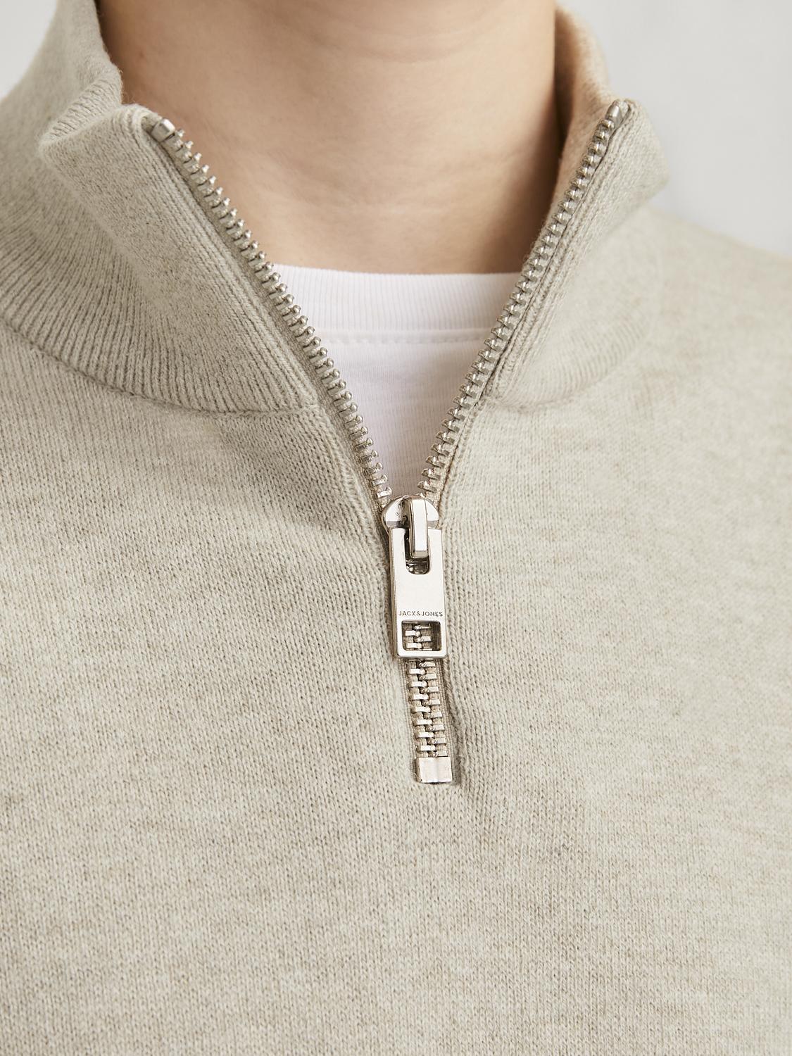 Emil Knit Half Zip Noos Jnr-Genser-JACK&JONES JUNIOR-Aandahls
