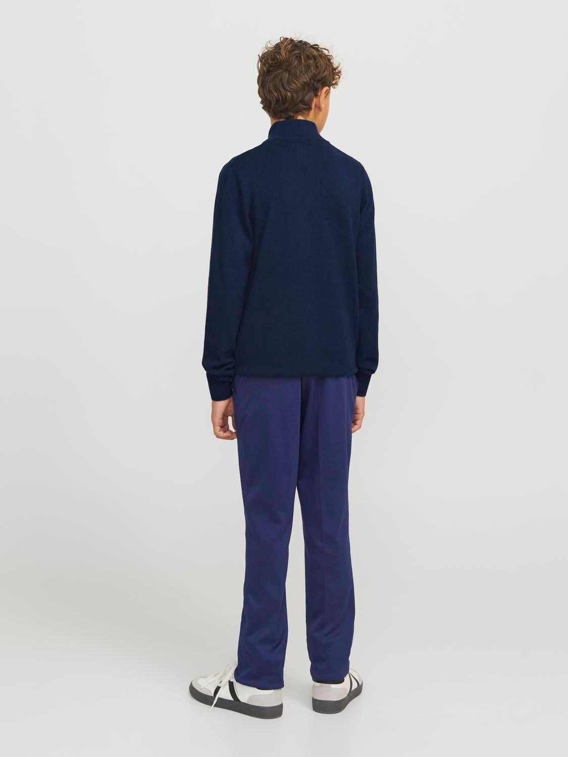 Emil Knit Half Zip Noos Jnr-Genser-JACK&JONES JUNIOR-Aandahls