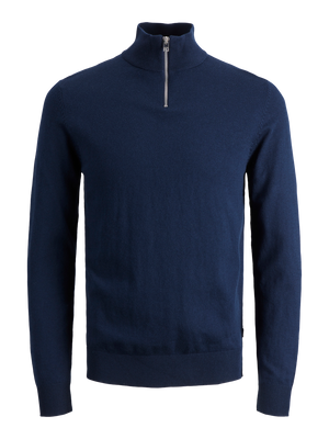 Emil Knit Half Zip Noos Jnr-Genser-JACK&JONES JUNIOR-Aandahls