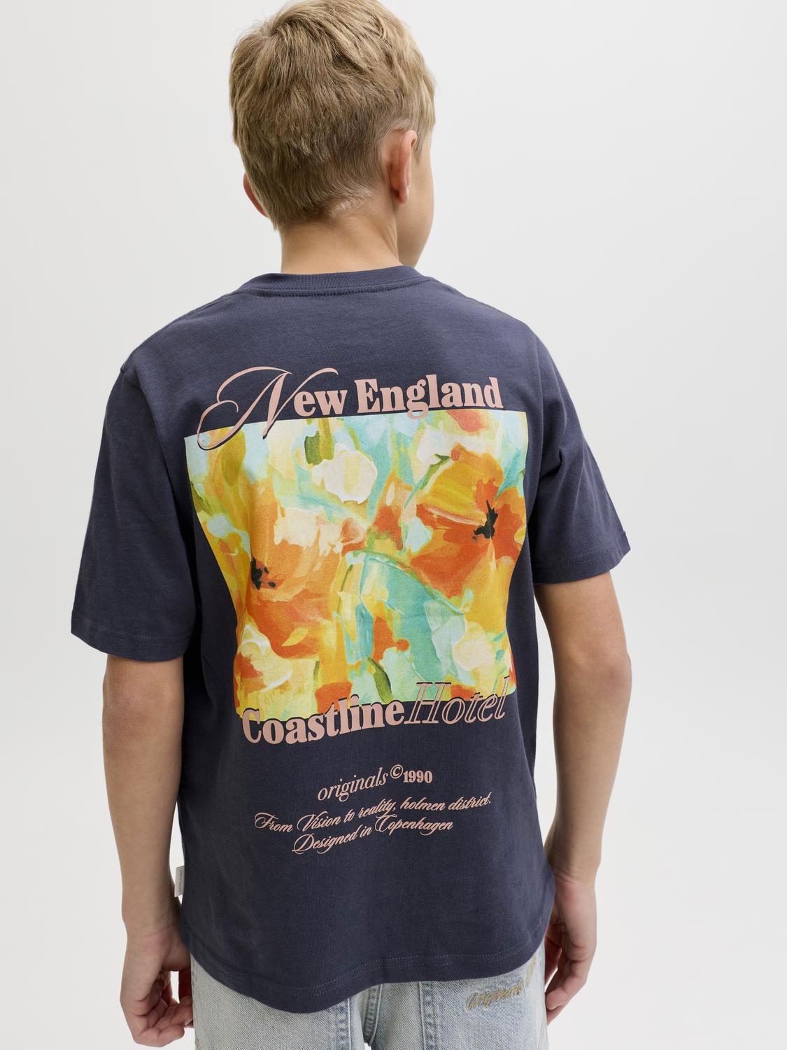 Jormontauk Back Graphic Tee Ss Ea26 Jnr-T-shirt-JACK&JONES JUNIOR-Aandahls