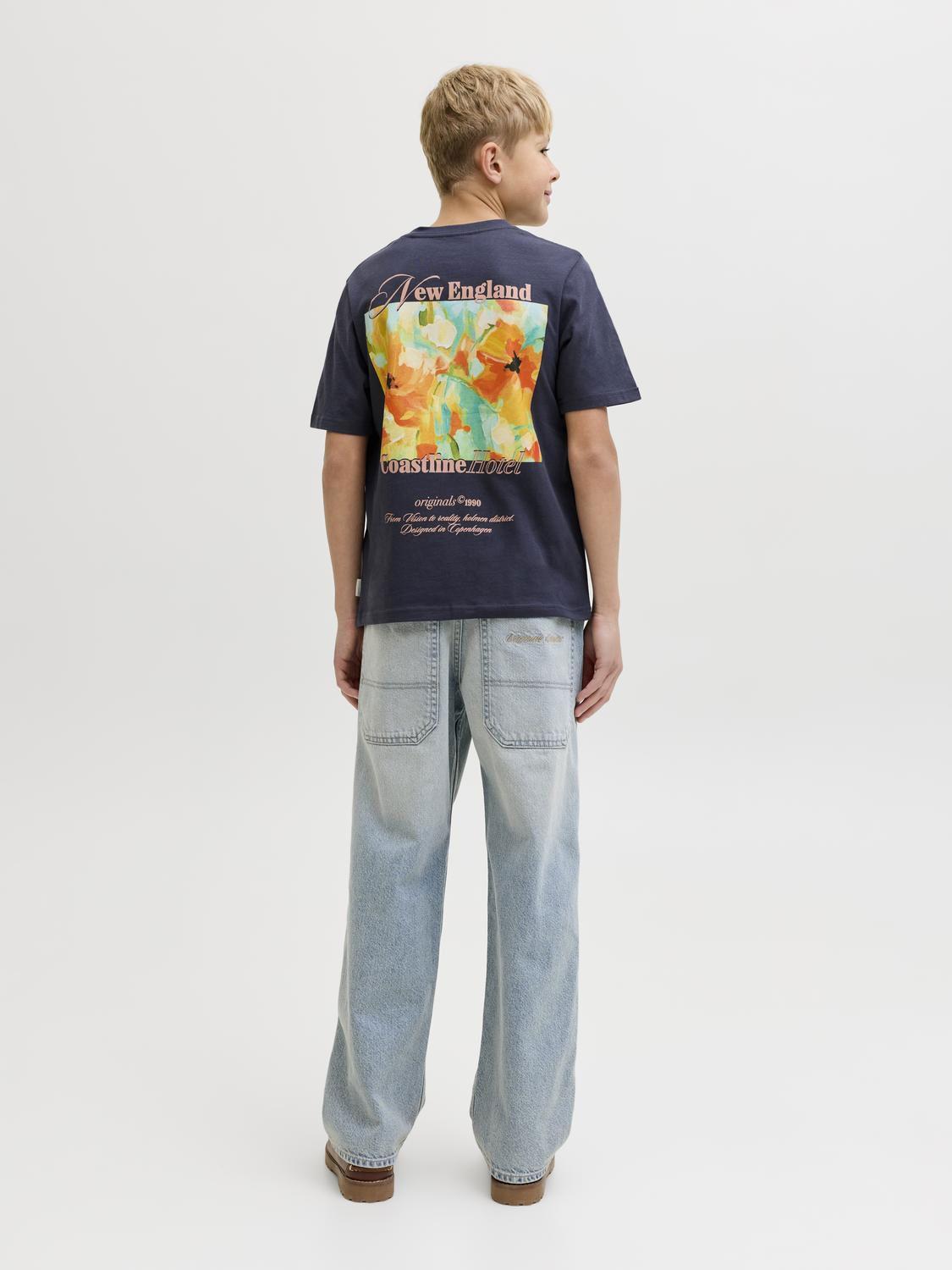 Jormontauk Back Graphic Tee Ss Ea26 Jnr-T-shirt-JACK&JONES JUNIOR-Aandahls