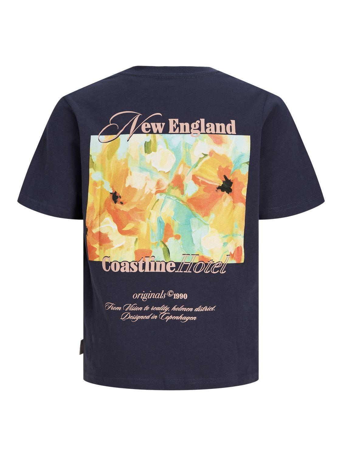 Jormontauk Back Graphic Tee Ss Ea26 Jnr-T-shirt-JACK&JONES JUNIOR-Aandahls
