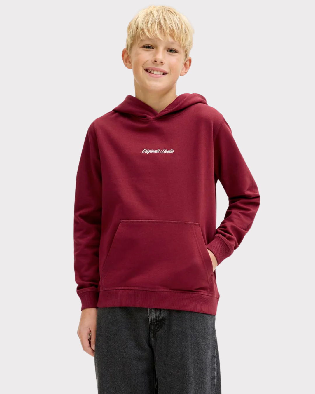 Jornorrebro Emb Sweat Hood Noos Jnr-Genser-JACK&JONES JUNIOR-Aandahls