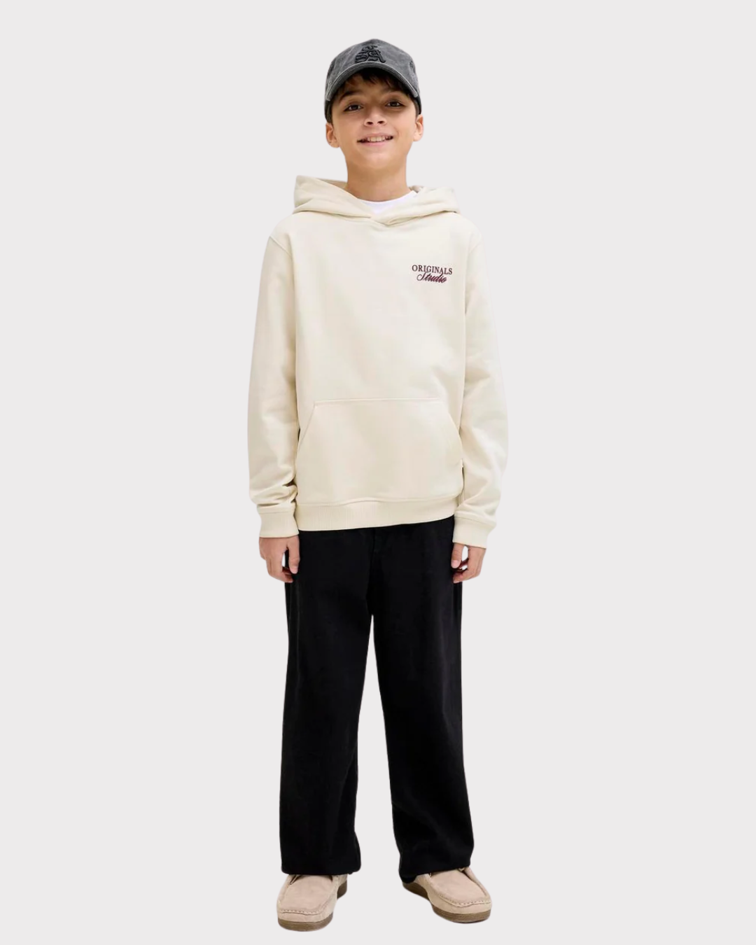 Jornorrebro Typo Back Sweat Hood Sn Jnr-Genser-JACK&JONES JUNIOR-Aandahls