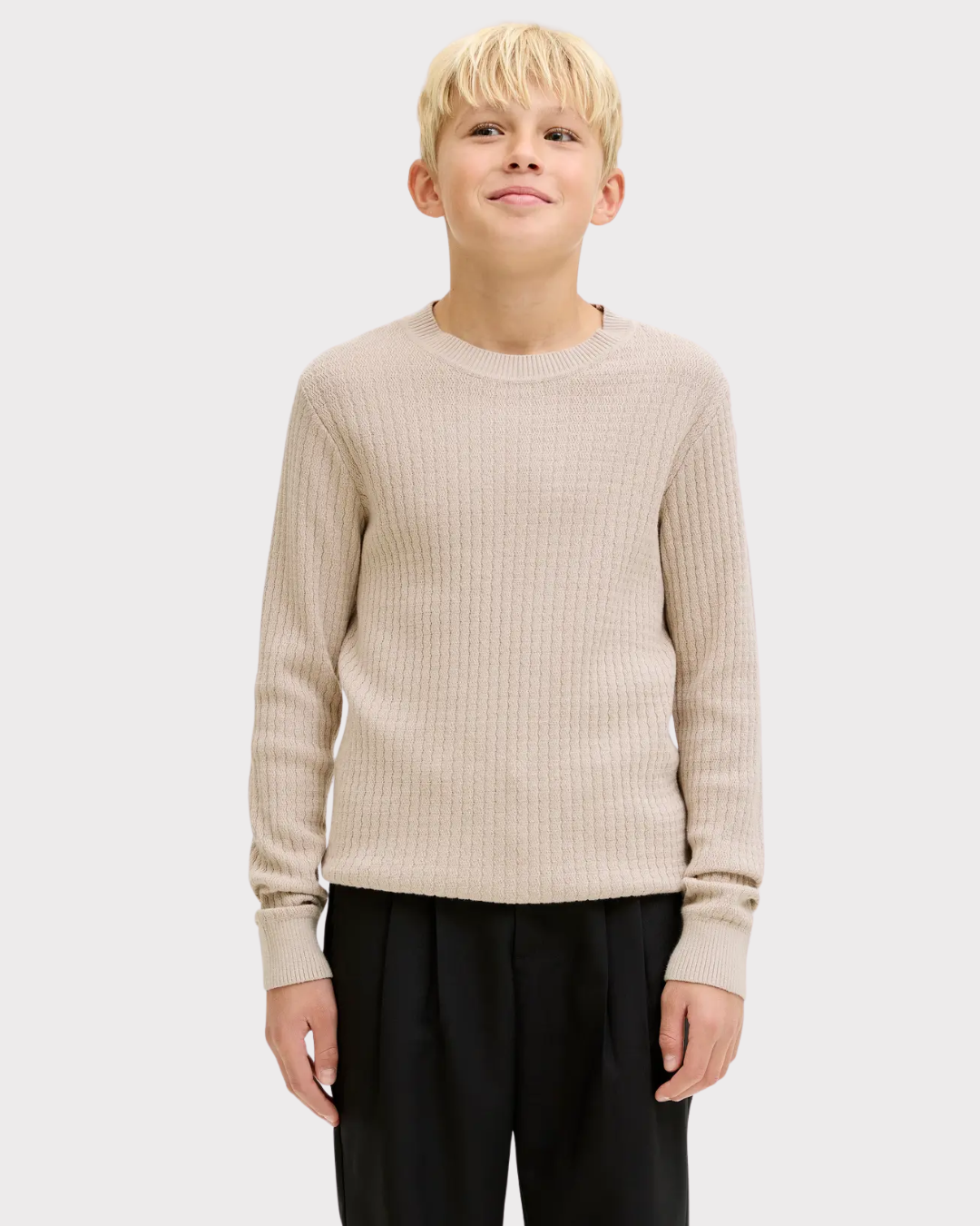 Jprblubarkley Knit Crew Neck Jnr-Genser-JACK&JONES JUNIOR-Aandahls