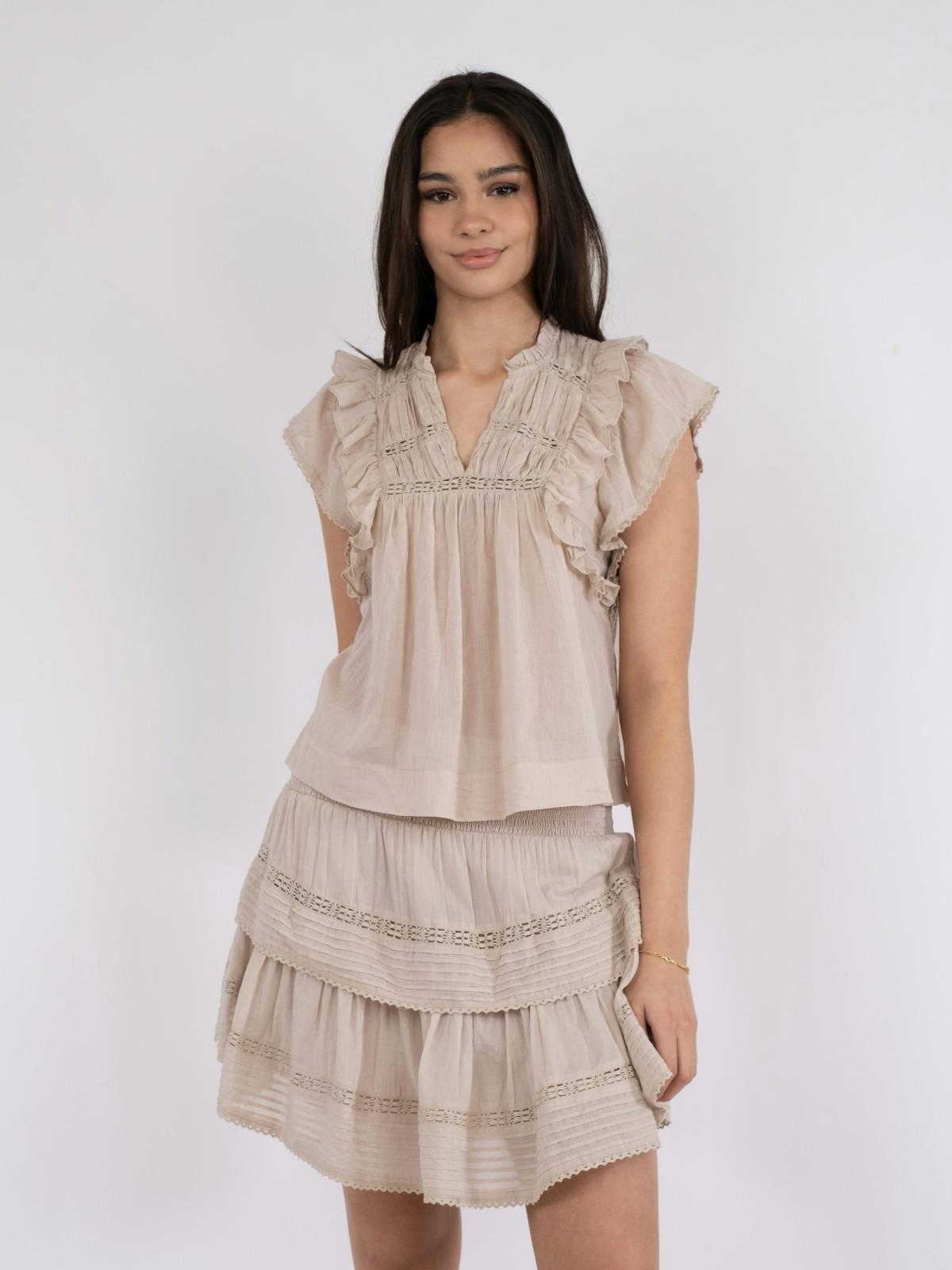 jayla s voile top-Bluser-Neo Noir-Aandahls