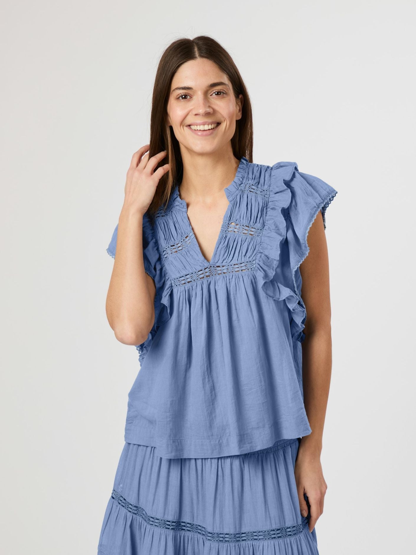jayla s voile top-Bluser-Neo Noir-Aandahls