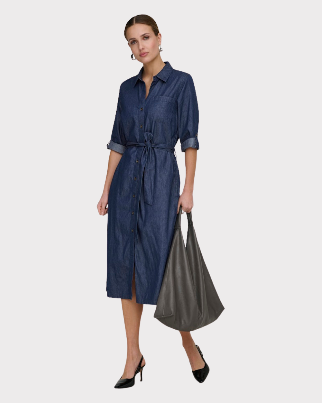 Jdykai 3/4 Midi Shirt Dress Wvn Dia-Kjole-JdY-Aandahls