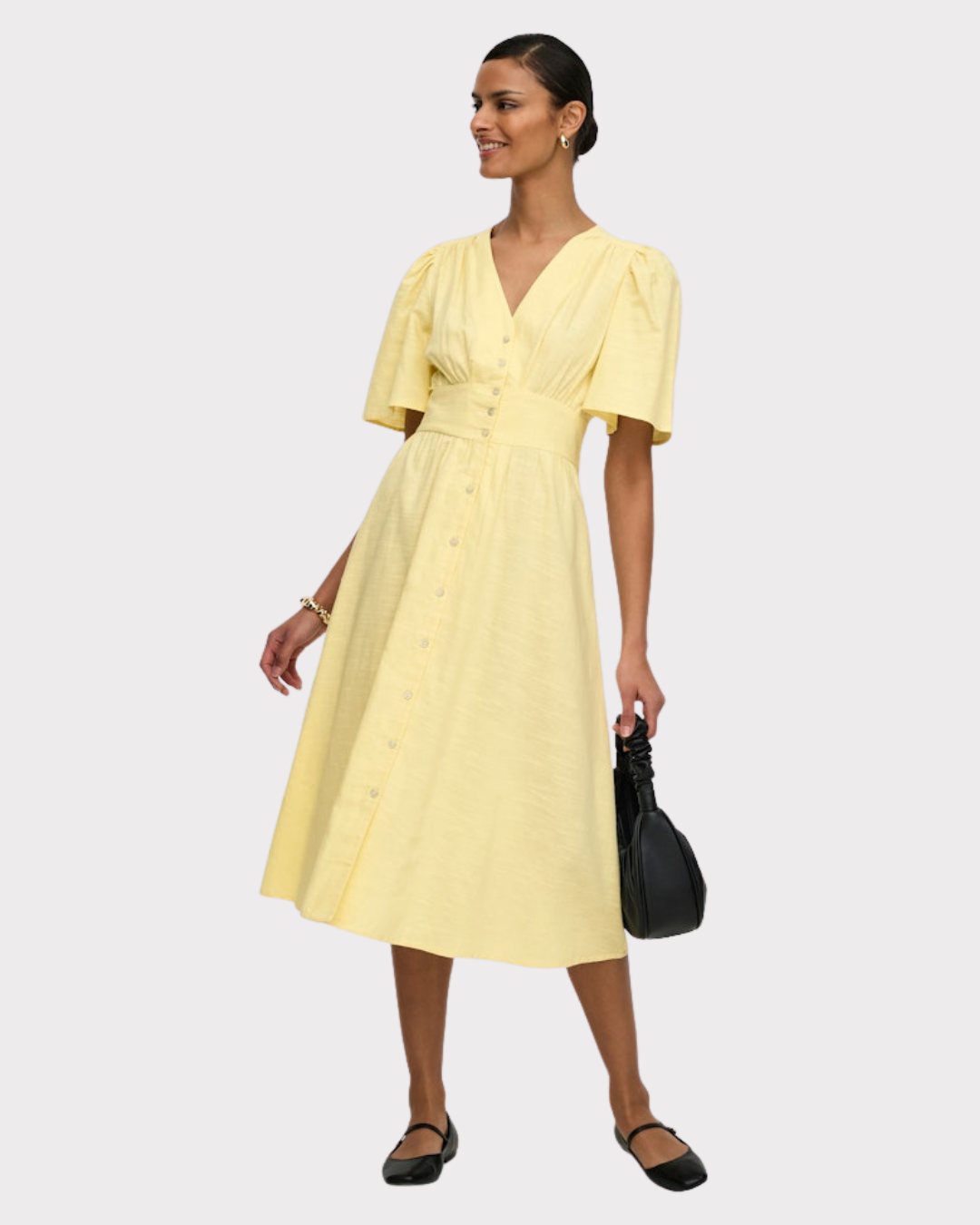 Jdynora 2/4 Midi Dress Woven Noos