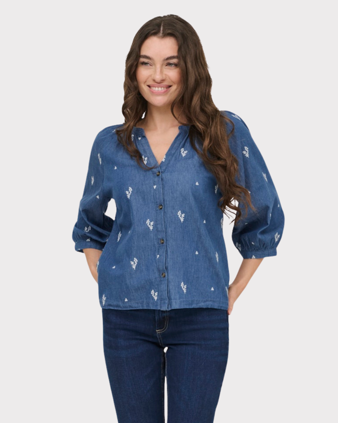 Kai 3/4 Shirt Wvn Dia-Skjorte-JdY-Aandahls