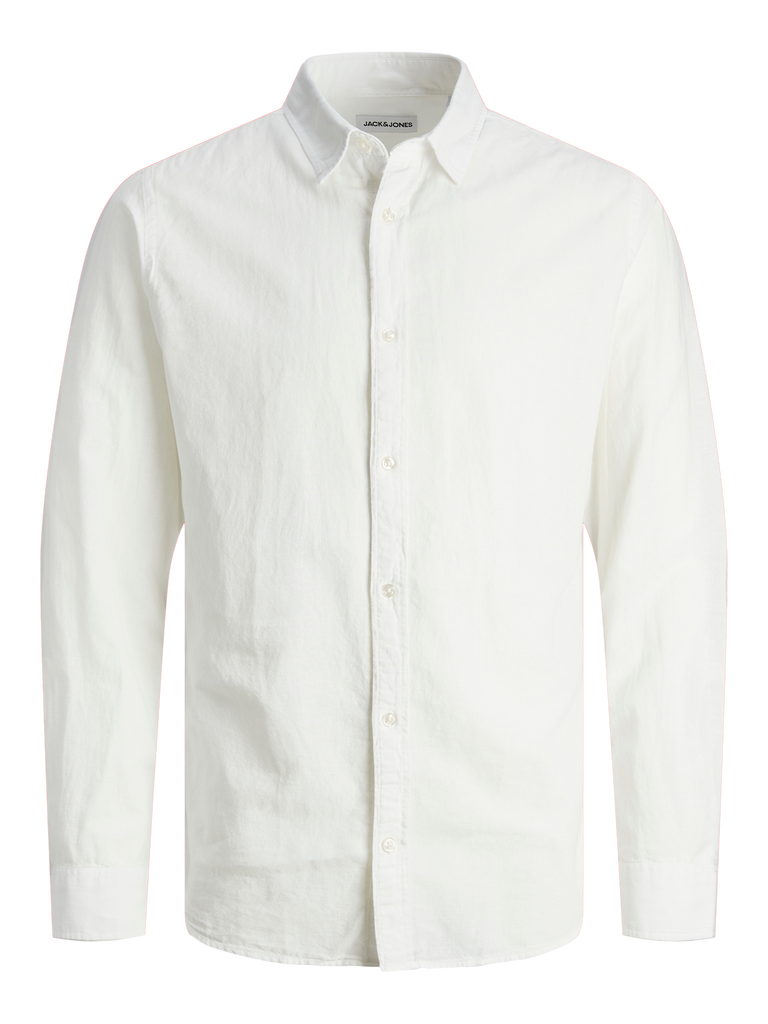 jjeLinen Blend Shirt LS SN JNR-Skjorter-Jack & Jones-Aandahls