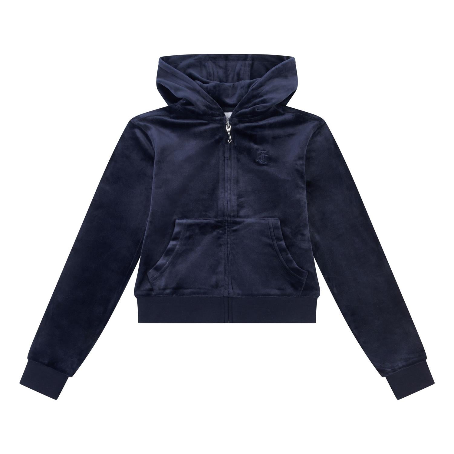 Tonal Velour Zip Hoodie-Jakke-Juicy Couture-Aandahls