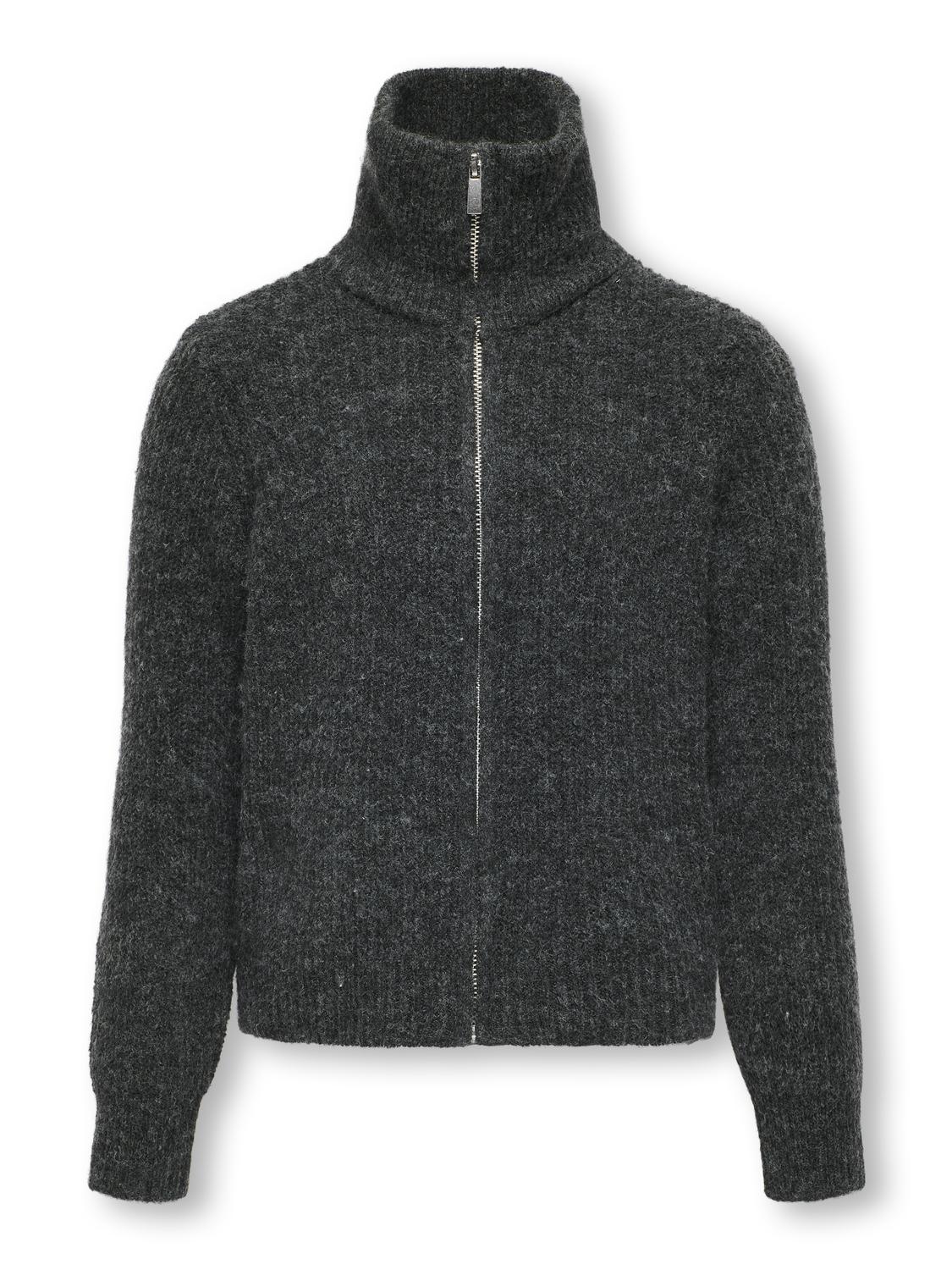 Kogfridi life LS zip cardigan knt-Cardigan-KIDS ONLY GIRL-Aandahls