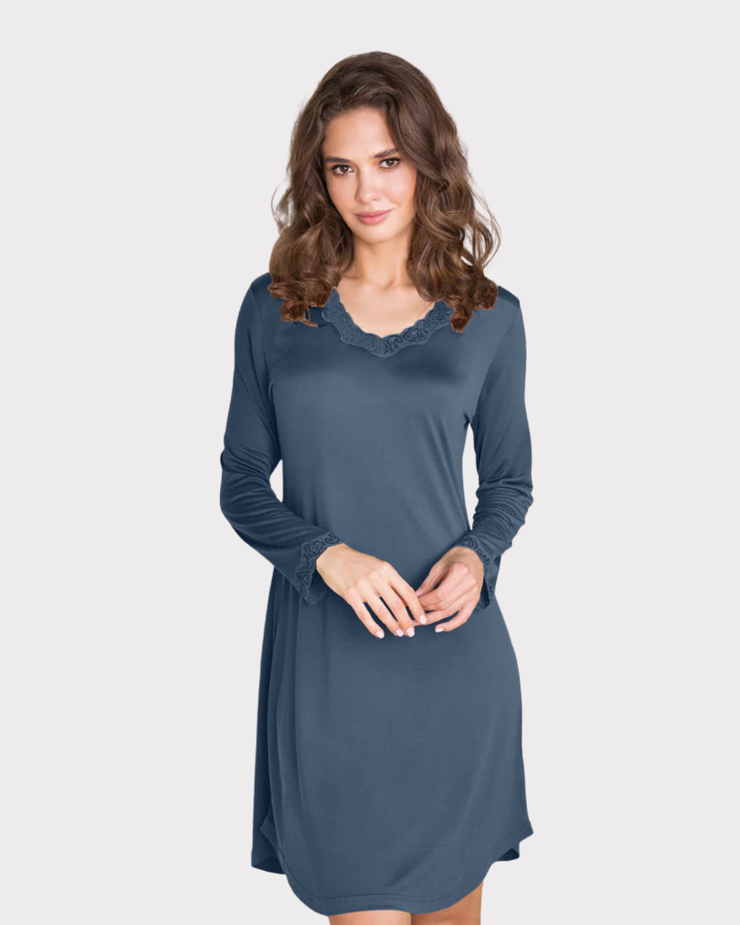 Silk Jersey Long Sleeve-Nattøy-Lady Avenue-Aandahls