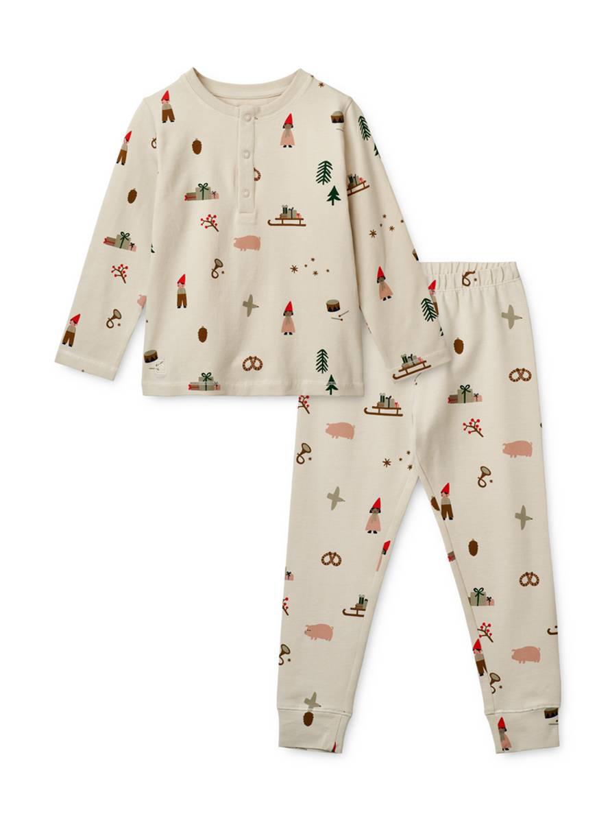 Wilhelm printed pyjamas set-Undertøy-Liewood-Aandahls