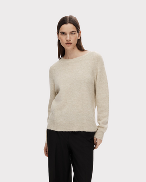 lulu Ls Knit O-Neck-Strikk-Selected Femme-Aandahls