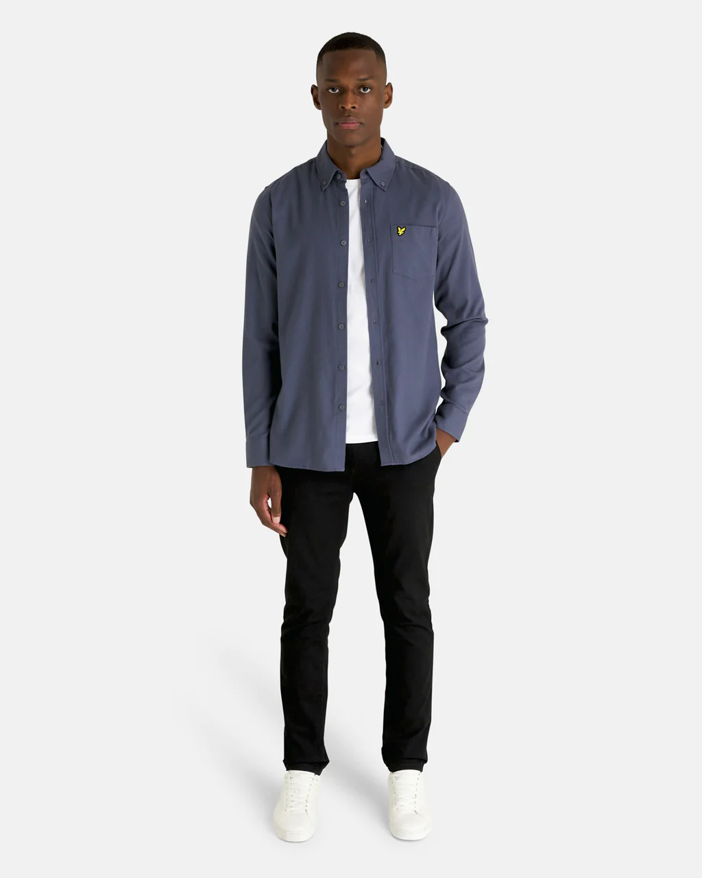 Plain Flannel Shirt-Skjorte-Lyle & Scott-Aandahls
