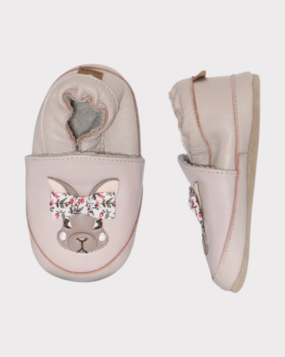 Bunny Leather Slippers