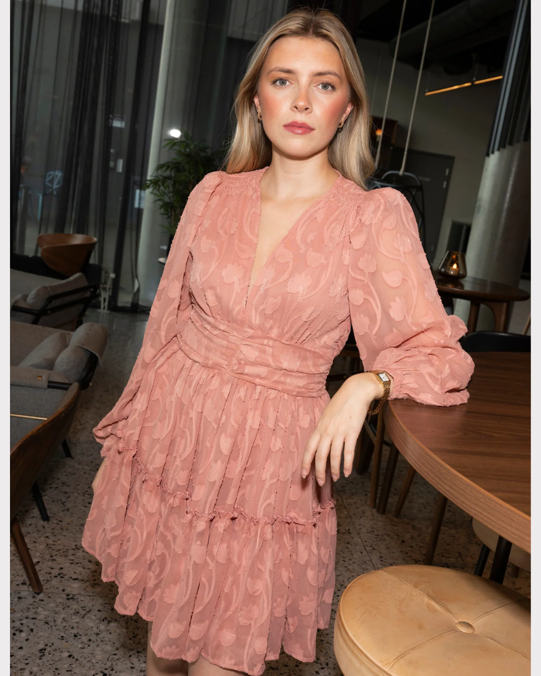 Noor Dress Blush-Kjole-MISSMAYA-Aandahls