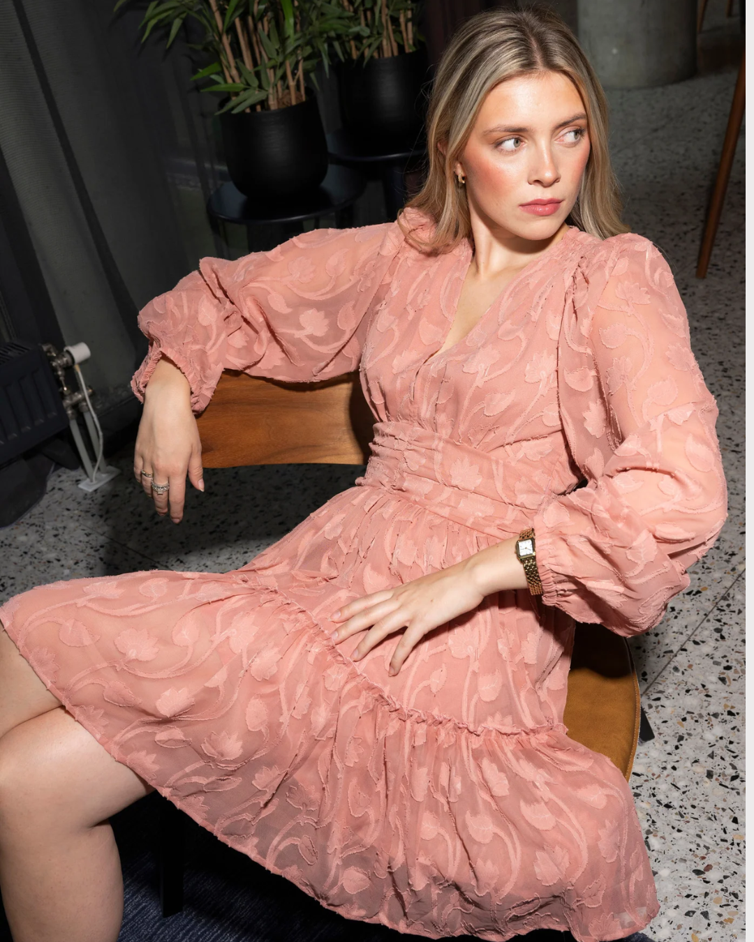 Noor Dress Blush-Kjole-MISSMAYA-Aandahls