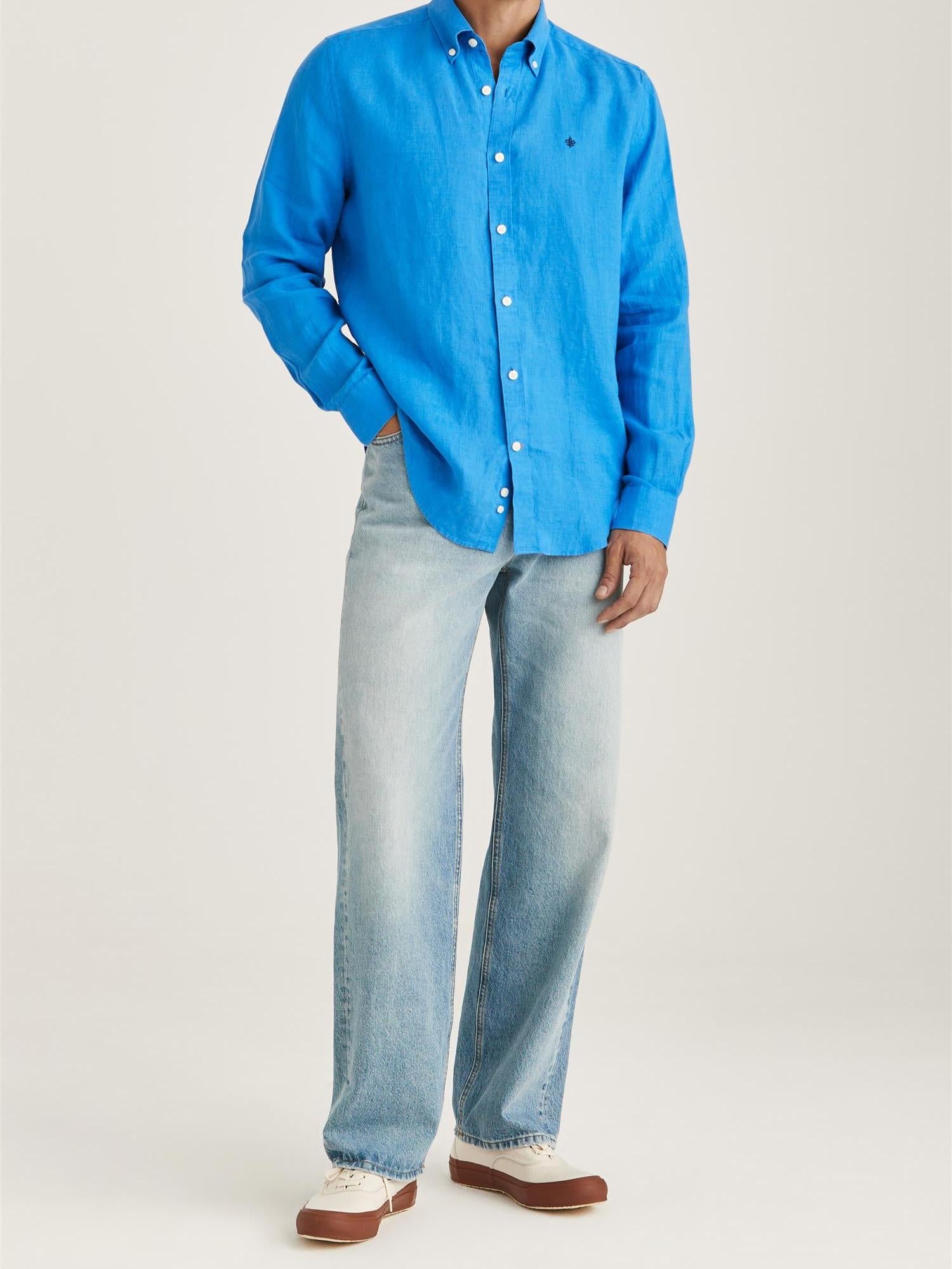 Douglas Linen Shirt Classic Fit-Skjorter-Morris-Aandahls