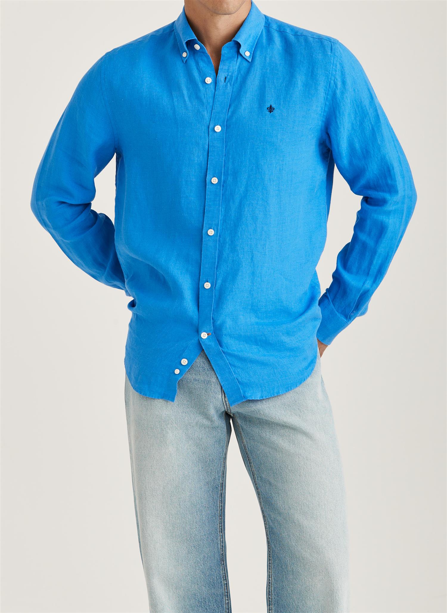 Douglas Linen Shirt Classic Fit-Skjorter-Morris-Aandahls