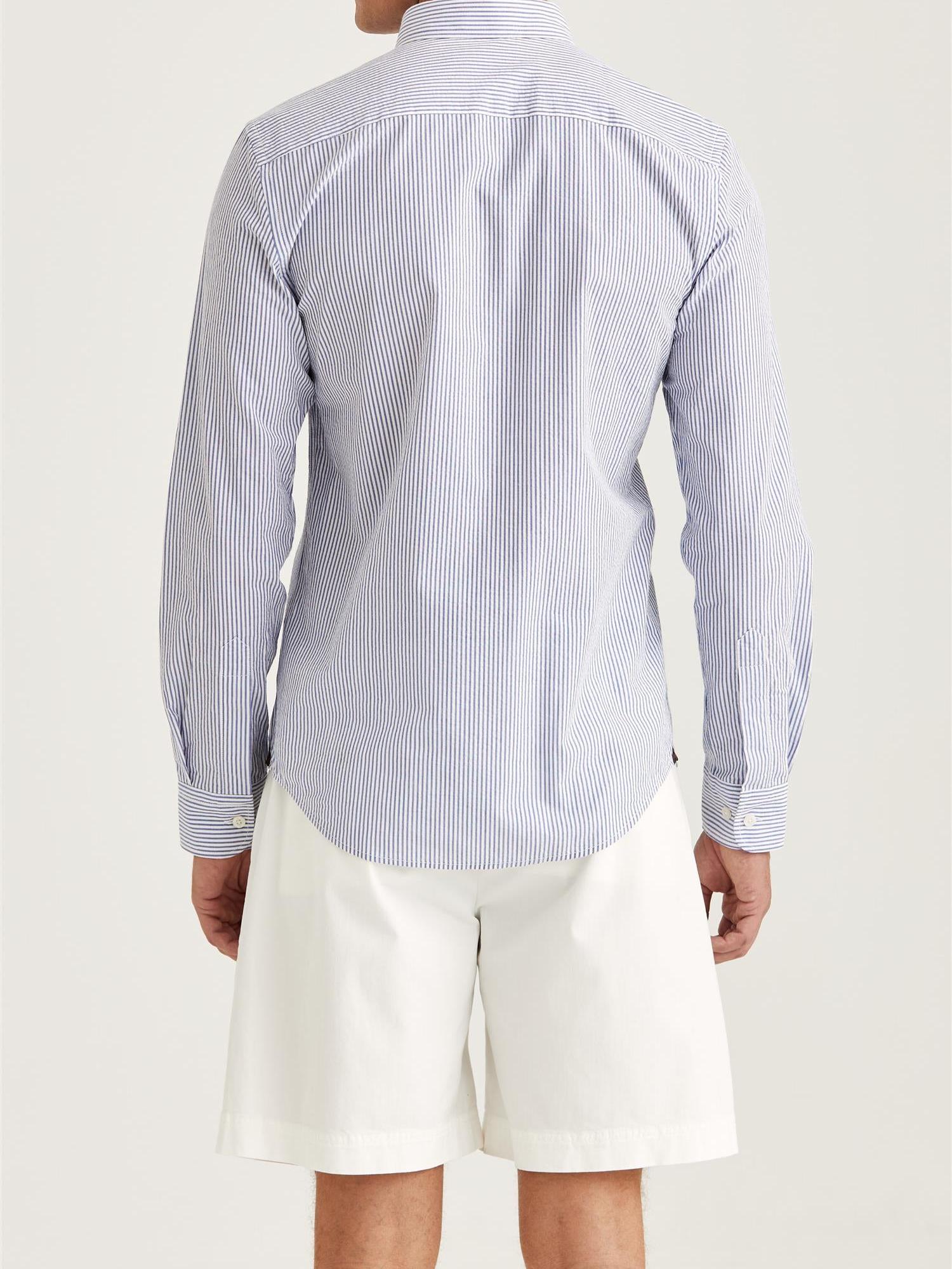 Morris Seersucker Shirt-Slim Fit-Skjorte-Morris-Aandahls