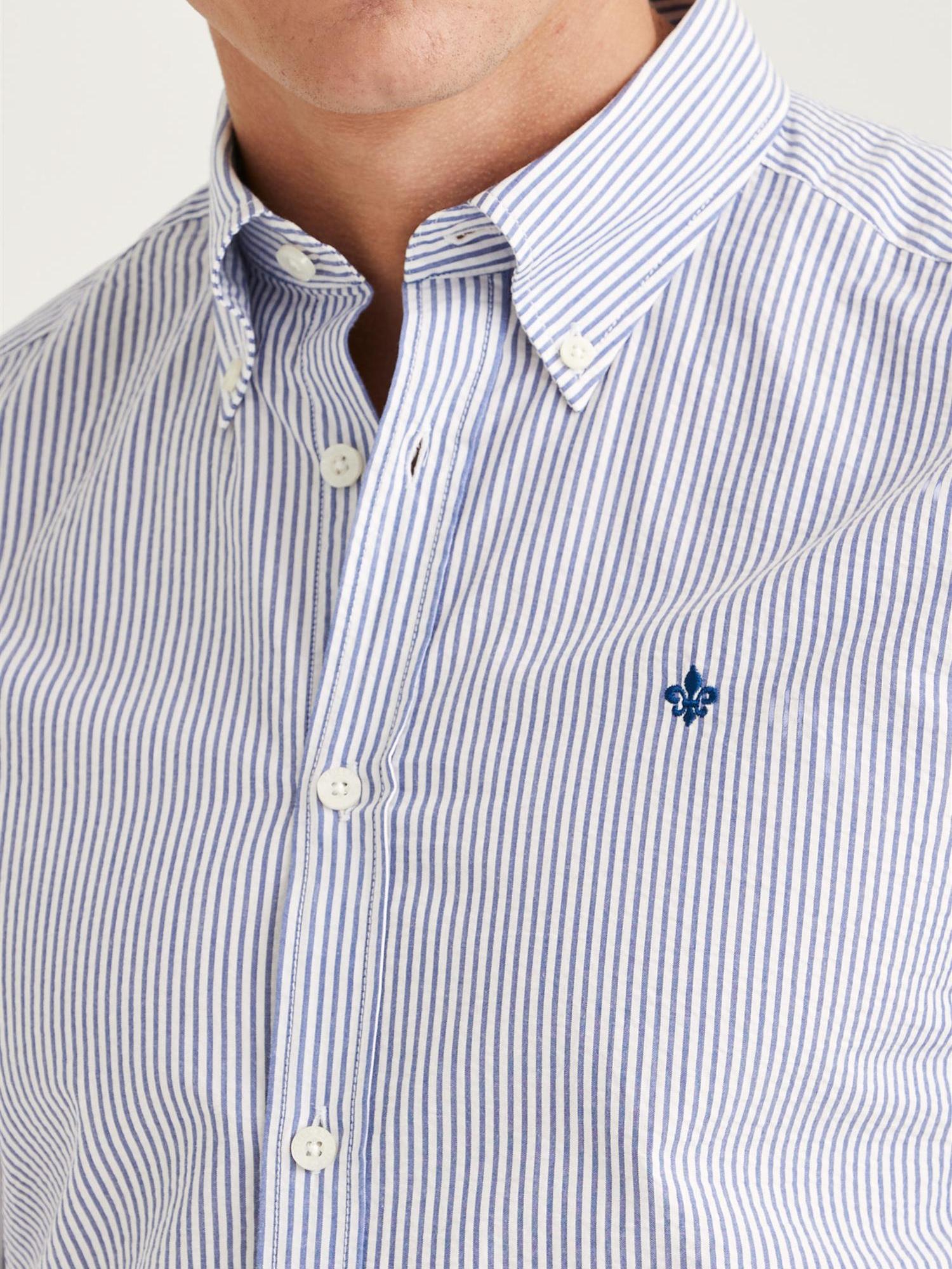 Morris Seersucker Shirt-Slim Fit-Skjorte-Morris-Aandahls