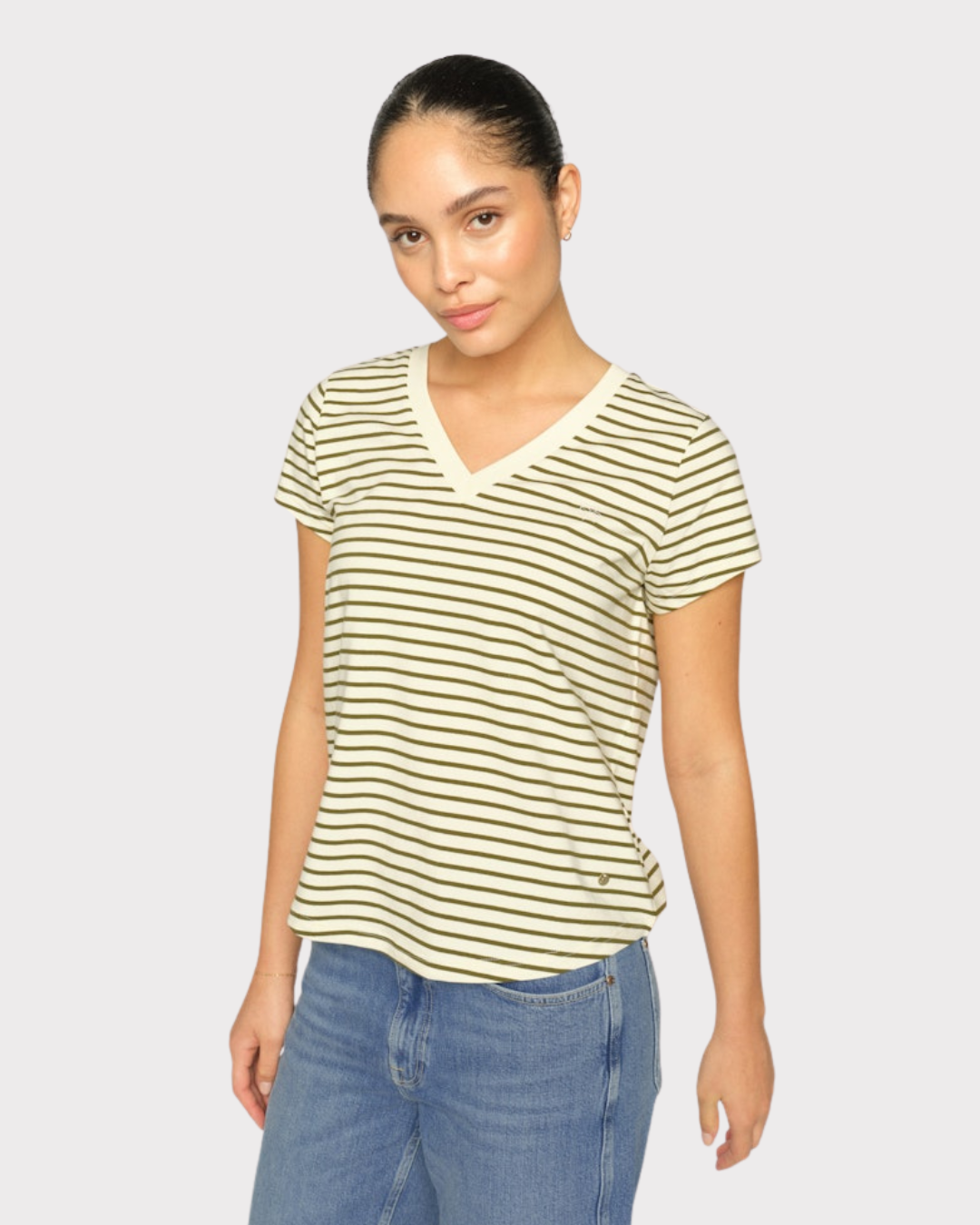 Mmkala V-Ssstripe Tee-T-shirt-Mos Mosh-Aandahls