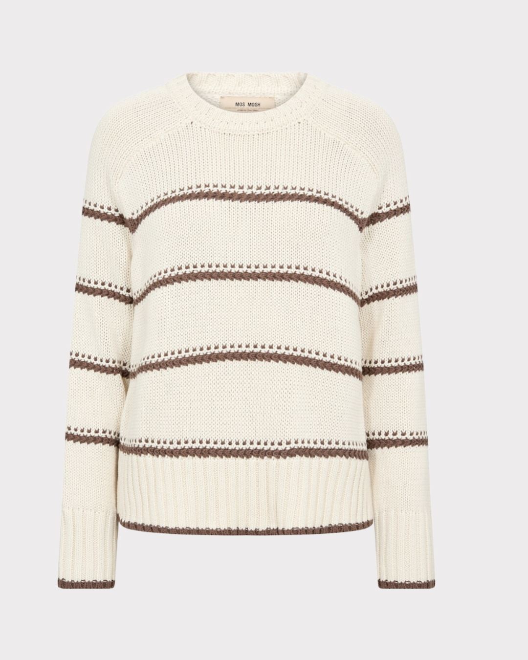 Mmrola Bine Stripe Crewneck Knit-Genser-Mos Mosh-Aandahls