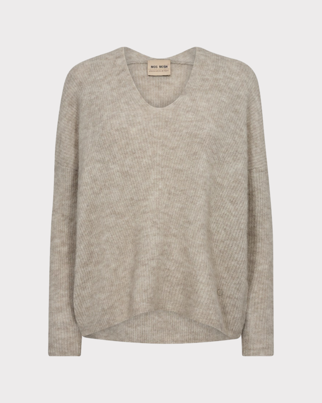 MMThora v-neck knit-Genser-Mos Mosh-Aandahls