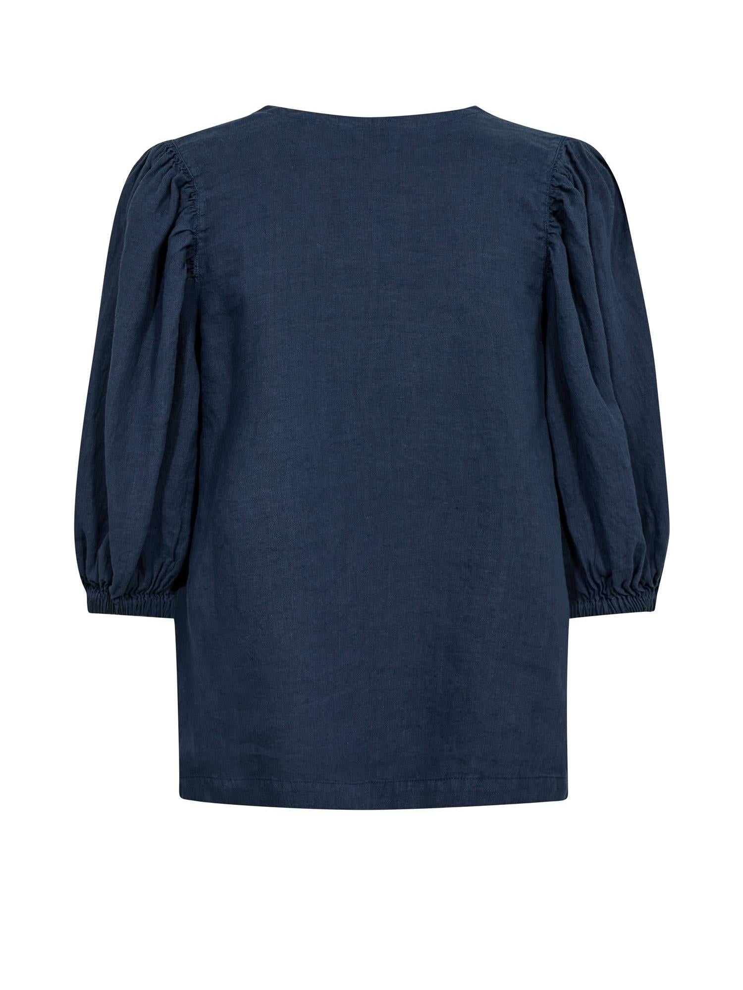 Taissa Linen Blouse-Bluser-Mos Mosh-Aandahls