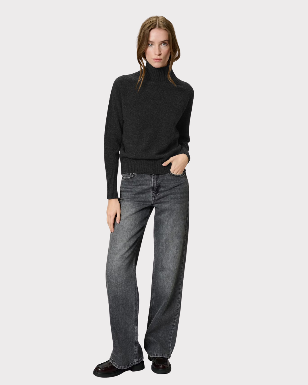Mwtracy Knit High Neck Pullover-Genser-My Essential Wardrobe-Aandahls